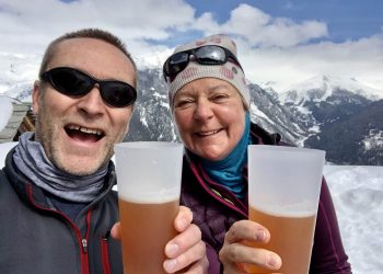 Takeaway beer on the mountain