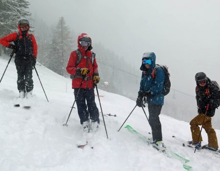 Group in the snow