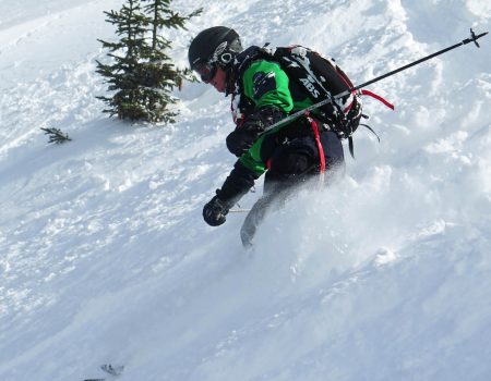 Martin in the deep snow